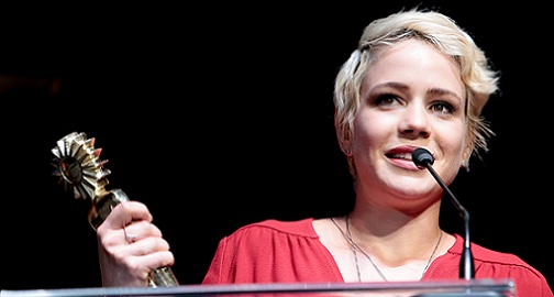 Leandra Leal compareceu ao evento e ganhou seu segundo Kikito, dessa vez por "Éden". Foto: Edison Vara/PressPhoto