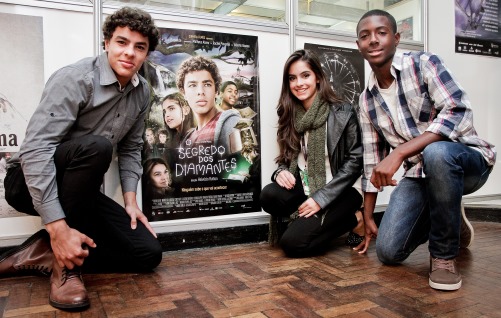 O trio protagonista de "O Segredo dos Diamantes", novo trabalho do cineasta Helvécio Ratton. Foto: Igor Pires/Pressphoto